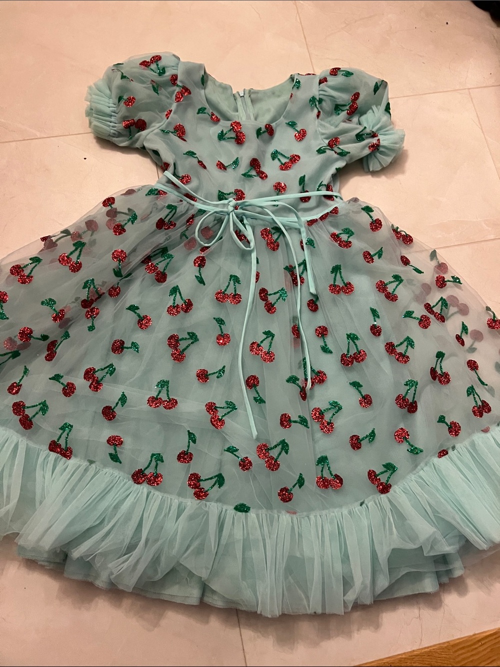 Strawberry Midi Dress for Kids